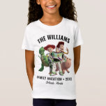 Toy Story | Disney Family Vacation T-Shirt<br><div class="desc">Celebrate your family vacation in Toy Story style with this customizable Toy Story Disney family vacation t-shirt! Featuring Woody, Buzz Lightyear, and other beloved characters from Toy Story, this fun and colorful design is perfect for every member of the family. Whether you're heading to Disney or enjoying a Toy Story-themed...</div>