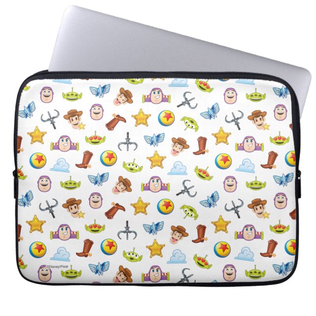 Toy Story Emoji Pattern Laptop Sleeve (Front)