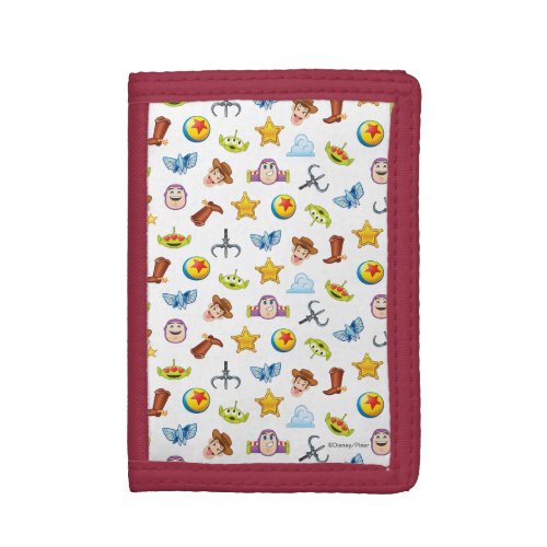 Toy Story Emoji Pattern Tri_fold Wallet