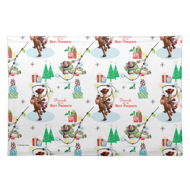 Toy Story | Friends Are The Best Presents Cloth Placemat (Front)