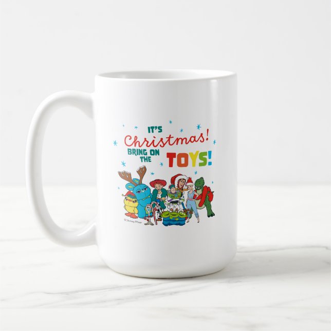 Toy Story | It's Christmas! Bring on the Toys Coffee Mug (Left)