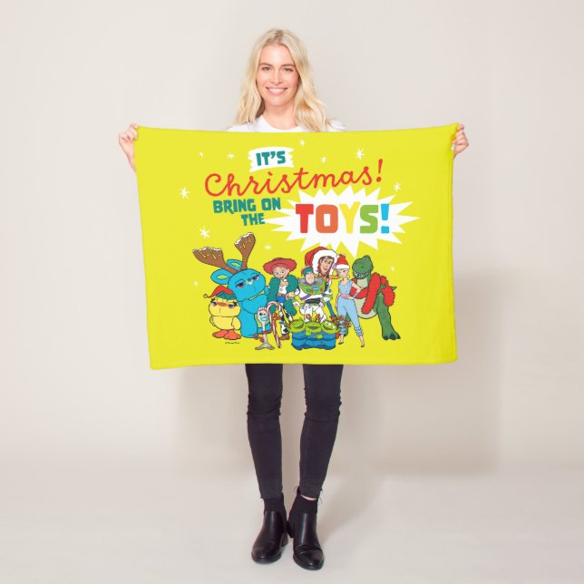 Toy Story | It's Christmas! Bring on the Toys Fleece Blanket (In Situ)