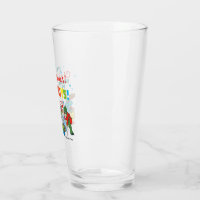 Rex Rainbow 12 oz. Drinking Glass