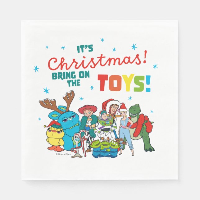 Toy Story | It's Christmas! Bring on the Toys Napkins (Front)