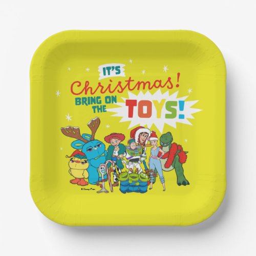 Toy Story  Its Christmas Bring on the Toys Paper Plates