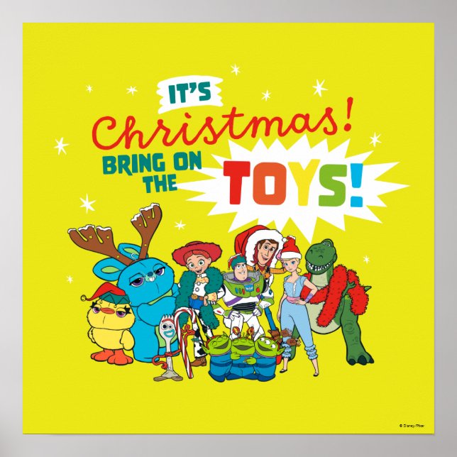 Toy Story | It's Christmas! Bring on the Toys Poster (Front)
