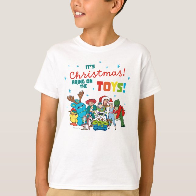Toy Story | It's Christmas! Bring on the Toys T-Shirt (Front)