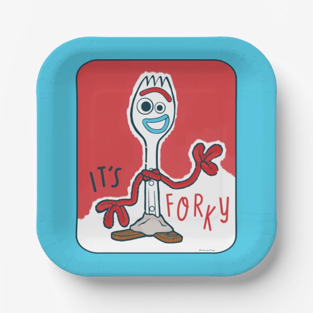 Toy Story | It's Forky Paper Plates (Front)