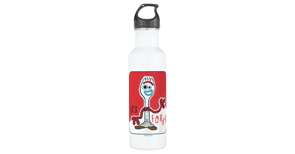 Toy Story 4, Retro Forky Toy Ad Stainless Steel Water Bottle