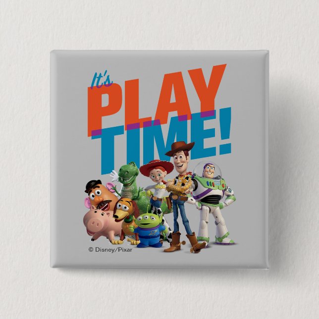Toy Story | It's Play Time Button (Front)