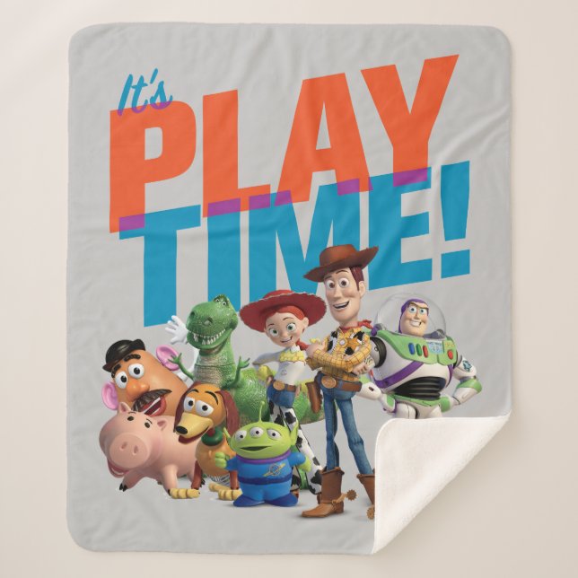 Toy Story | It's Play Time Sherpa Blanket (Front)