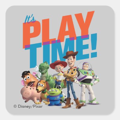 Toy Story | It's Play Time Square Sticker