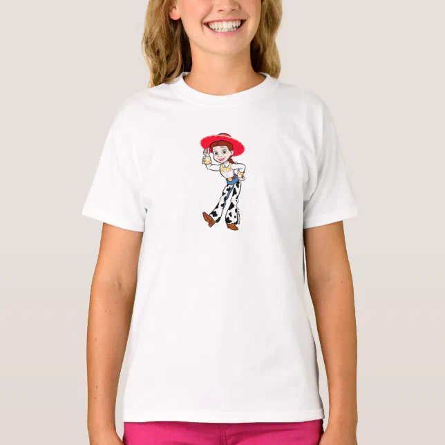 Toy Story Jesse cowgirl standing greeting T-Shirt | Zazzle