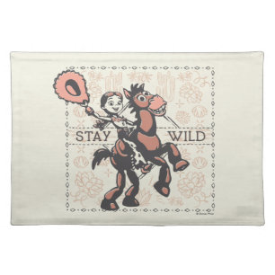Toy Story Jessie & Bullseye "Stay Wild" Cloth Placemat
