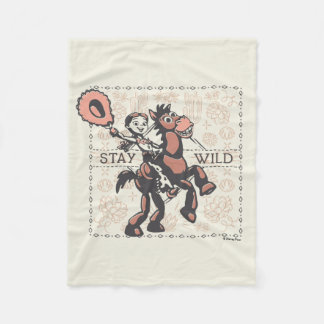 Toy Story Jessie & Bullseye "Stay Wild" Fleece Blanket