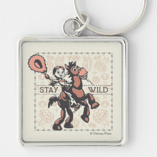 Toy Story Jessie & Bullseye "Stay Wild" Keychain