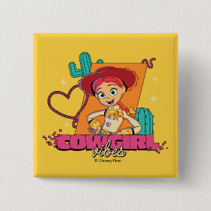 Toy Story Jessie "Cowgirl Vibes" Button