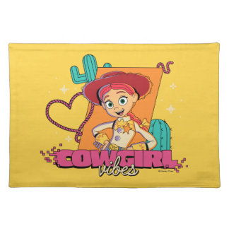 Toy Story Jessie "Cowgirl Vibes" Cloth Placemat