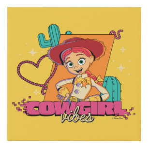 Toy Story Jessie "Cowgirl Vibes" Faux Canvas Print