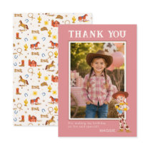 Toy Story Jessie Cowgirl Western Birthday Thank You Card