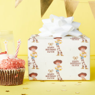 Toy Story Jessie Cowgirl Western Birthday Wrapping Paper
