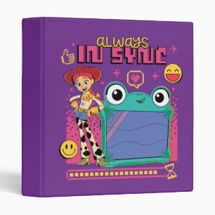 Toy Story Jessie & Lilypad "Always in Sync" 3 Ring Binder