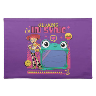 Toy Story Jessie & Lilypad "Always in Sync" Cloth Placemat