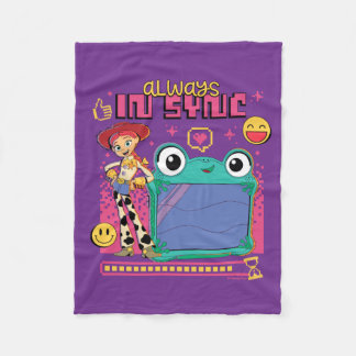 Toy Story Jessie & Lilypad "Always in Sync" Fleece Blanket