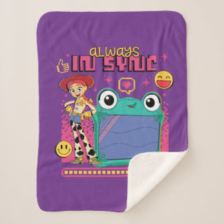 Toy Story Jessie & Lilypad "Always in Sync" Sherpa Blanket