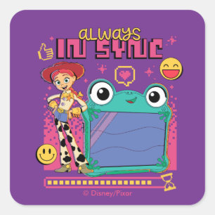Toy Story Jessie & Lilypad "Always in Sync" Square Sticker
