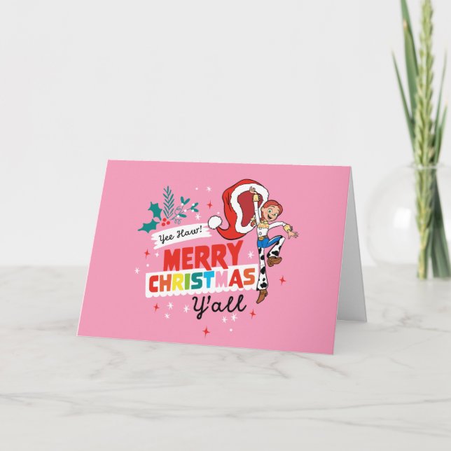 Toy Story Jessie | Merry Christmas Y'all Card (Front)