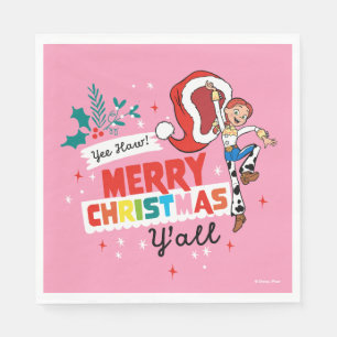 Toy Story Jessie Merry Christmas Y'all Napkins