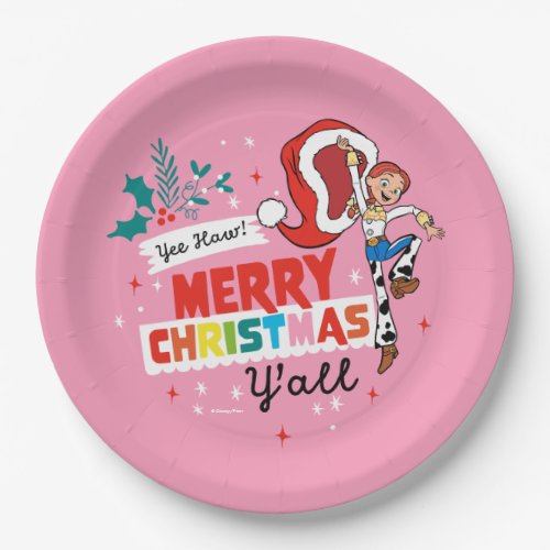 Toy Story Jessie  Merry Christmas Yall Paper Plates