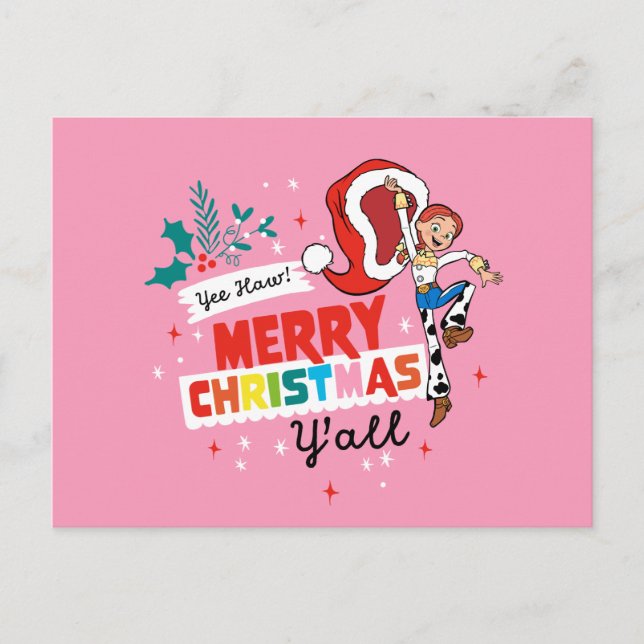 Toy Story Jessie | Merry Christmas Y'all Postcard (Front)