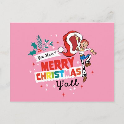 Toy Story Jessie | Merry Christmas Y&#39;all Postcard