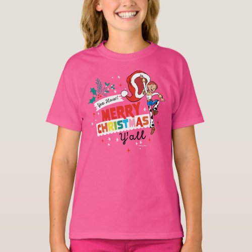 Toy Story Jessie  Merry Christmas Yall T_Shirt