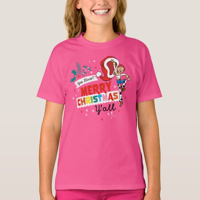 Toy Story Jessie | Merry Christmas Y'all T-Shirt (Front)