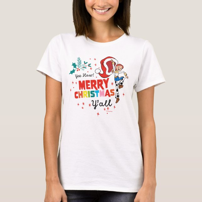Toy Story Jessie | Merry Christmas Y'all T-Shirt (Front)