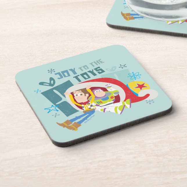 Toy Story | Joy to the Toys Beverage Coaster (Left Side)