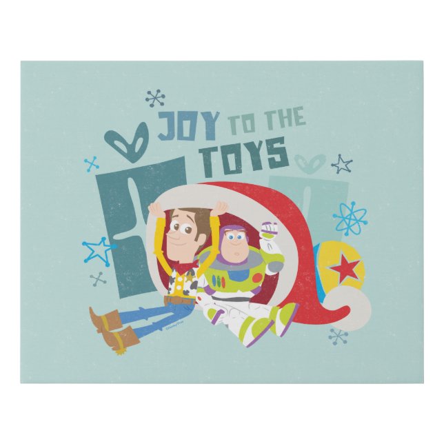 Toy Story | Joy to the Toys Faux Canvas Print (Front)