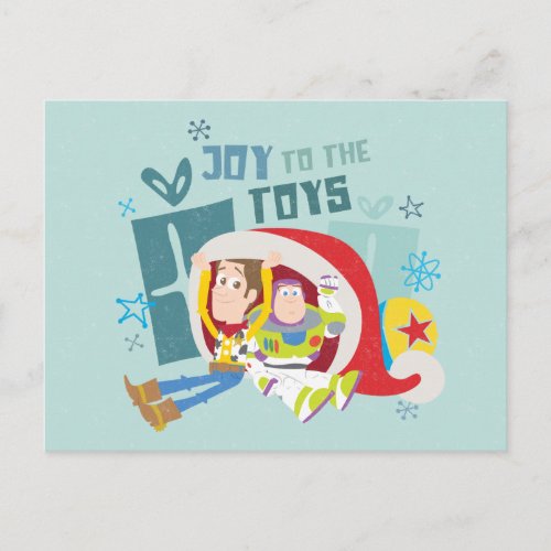 Toy Story  Joy to the Toys Postcard