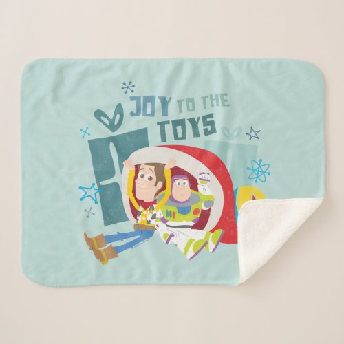 Toy Story  Joy to the Toys Sherpa Blanket