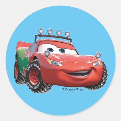 Toy Story | Lightning McQueen Looking Good Classic Round Sticker