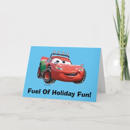 Toy Story  Lightning McQueen Looking Good Holiday Card