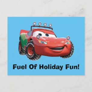 Toy Story Lightning McQueen Looking Good Holiday Postcard