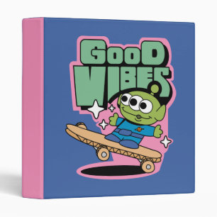 Toy Story Little Green Men Good Vibes 3 Ring Binder