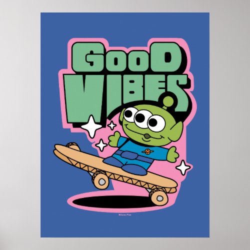 Toy Story  Little Green Men Good Vibes Poster