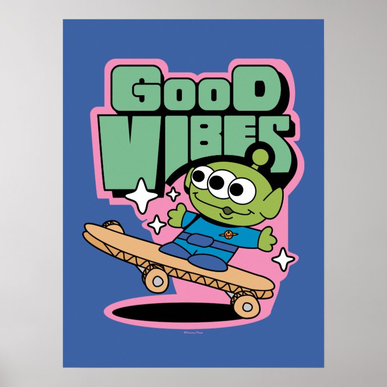 Toy Story | Little Green Men Good Vibes Poster