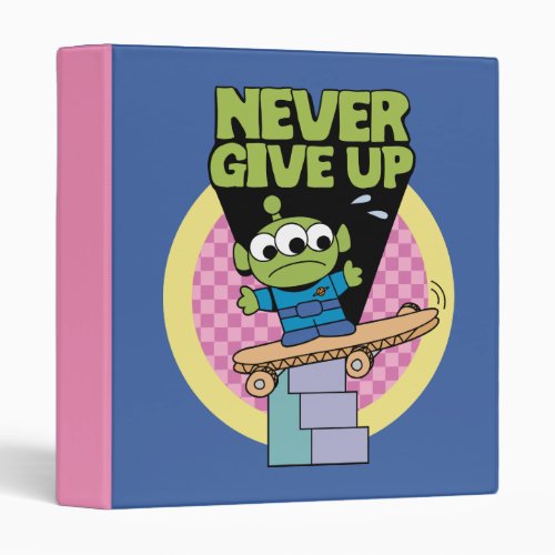 Toy Story  Little Green Men Never Give Up 3 Ring Binder