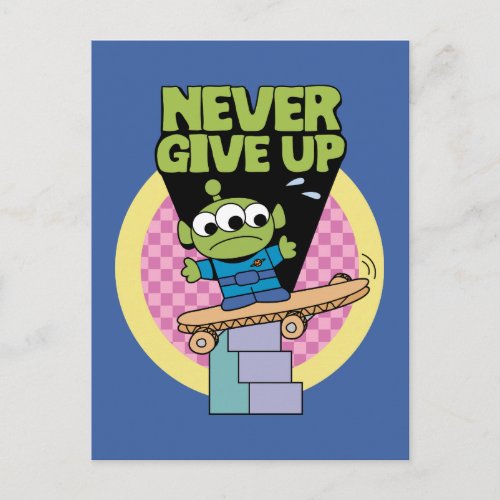 Toy Story  Little Green Men Never Give Up Postcard